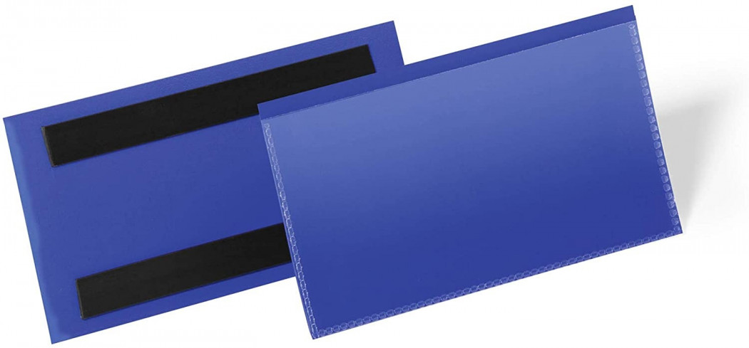 Durable Magnetni žepki 80x160 (67x150) modri 50 kos
