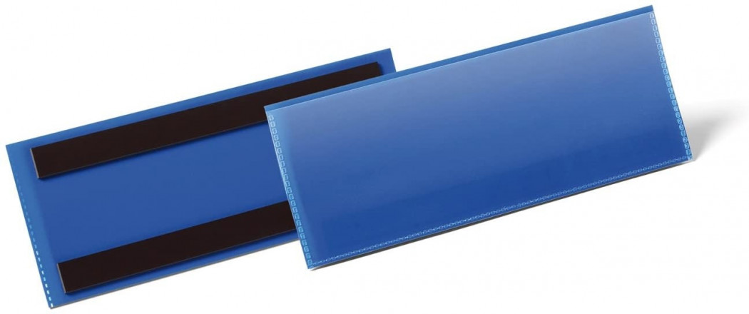 Durable Magnetni žepi 74x210 (81,5x223) modri 50 kos