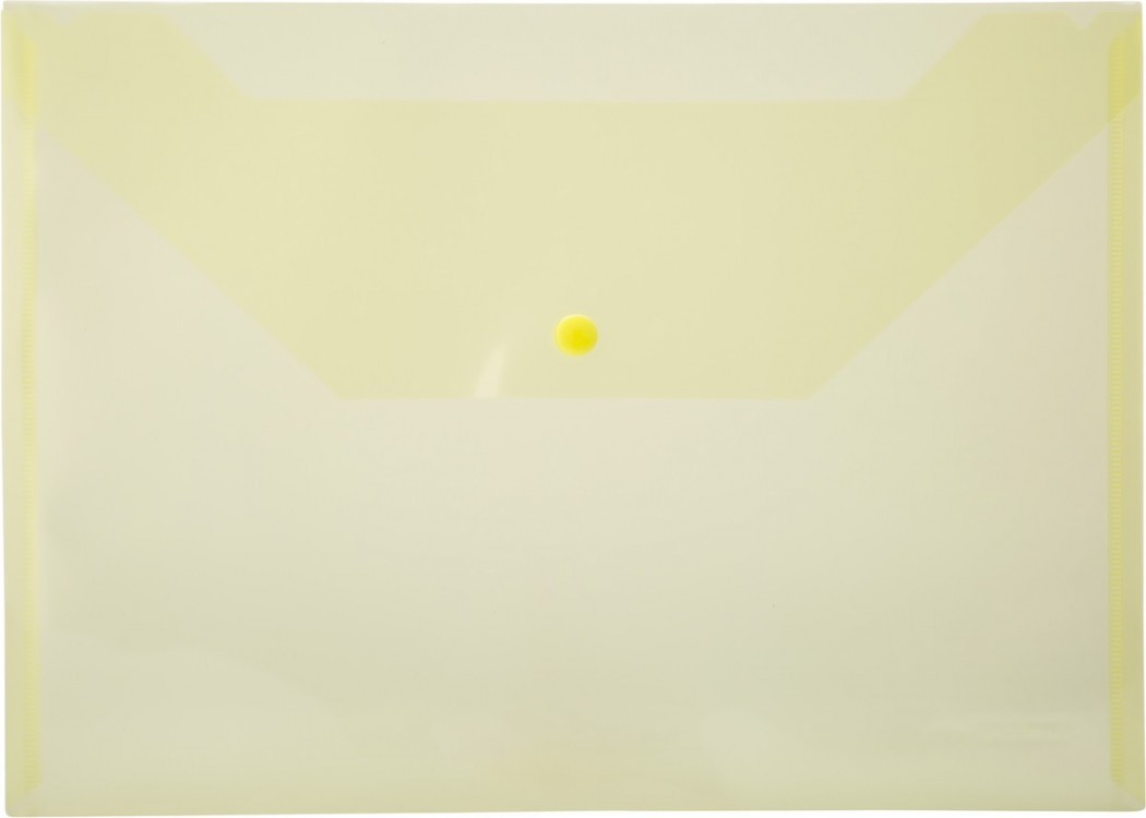 Mapa kuverta z gumbom office rumena RUMENA