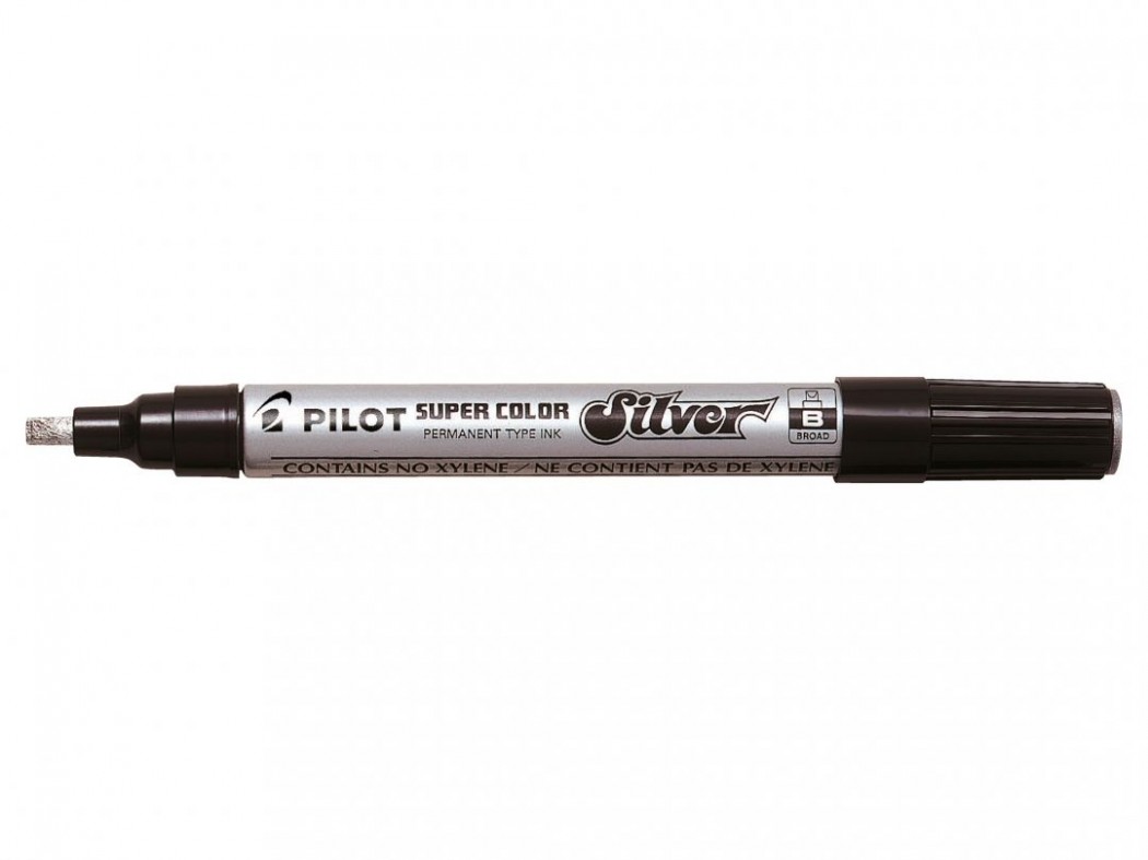 Pilot Marker SUPER COLOR, BROAD, srebrn SC-B-SI