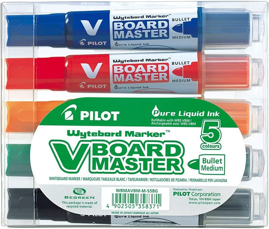 Pilot Marker V BOARD MASTER, set 5 WBMA-VBM-M-SET 5