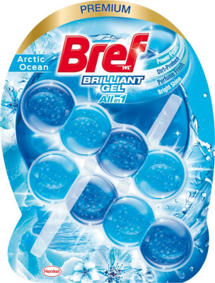 WC KOŠARICA BREF BRILLIANT GEL ARTIC OCEAN 2X42G